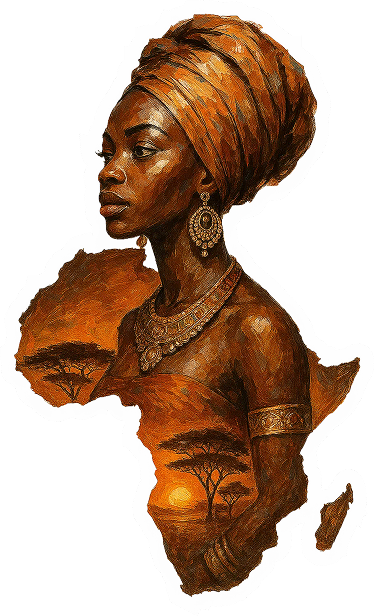 African Woman Cutout
